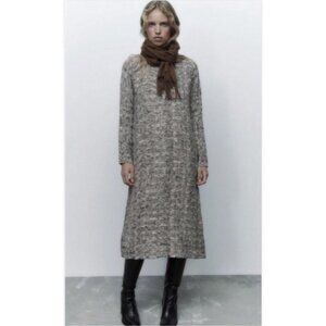 Zara Long Sleeve Midi Dress